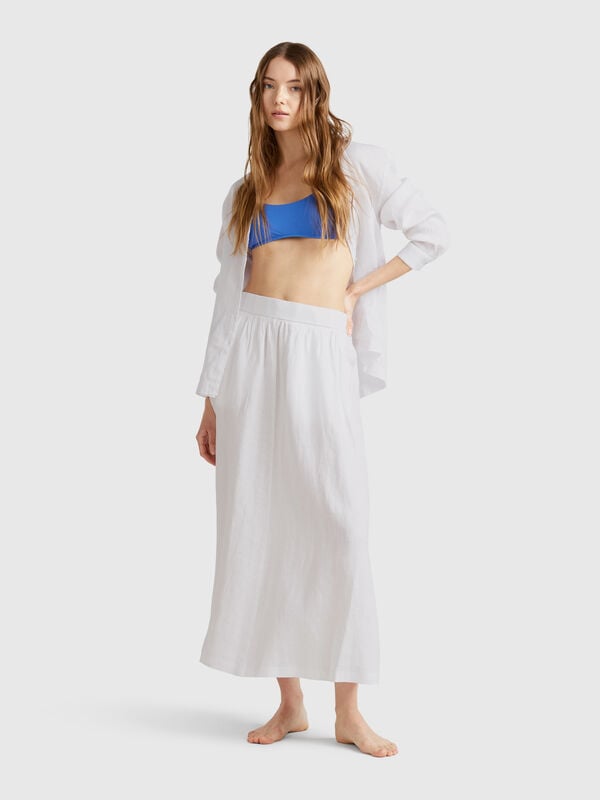 Gonna lunga in puro lino Donna