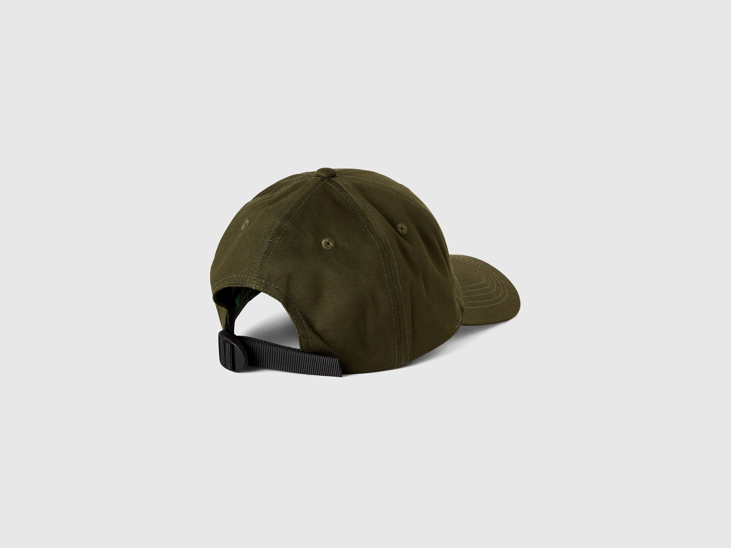 Cappello baseball con logo ricamato Verde oliva Uomo Benetton