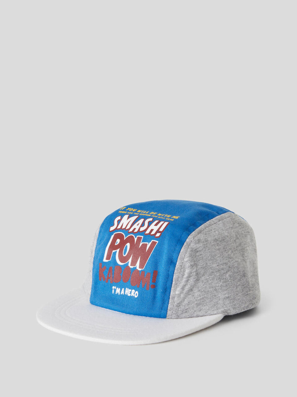 Cappellino color block in 100% cotone image number 1