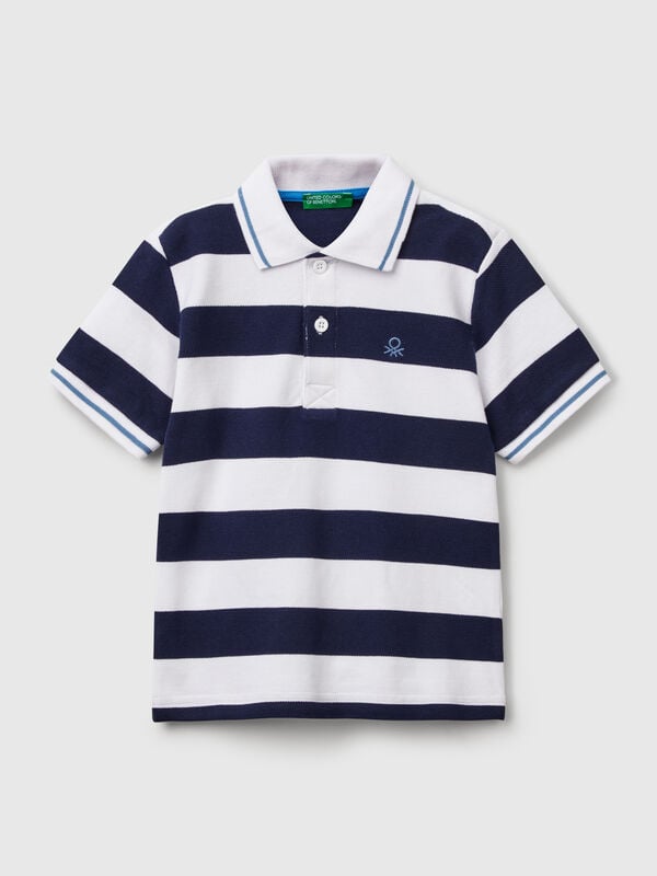 Polo manica corta a righe Bambino