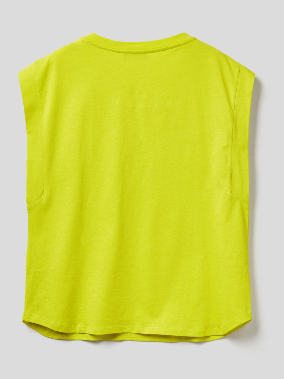 T-shirt in cotone con manica ad aletta image number 2