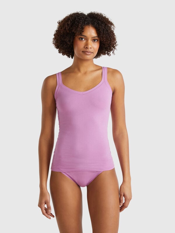 Canotta intima in cotone super stretch Donna