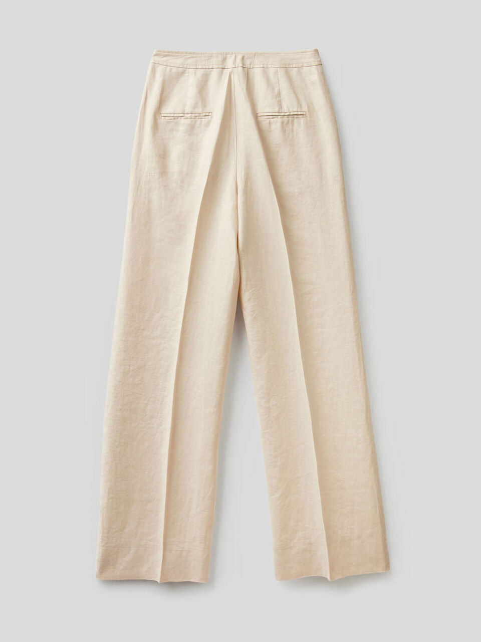 Pantaloni palazzo in 100% lino image number 2