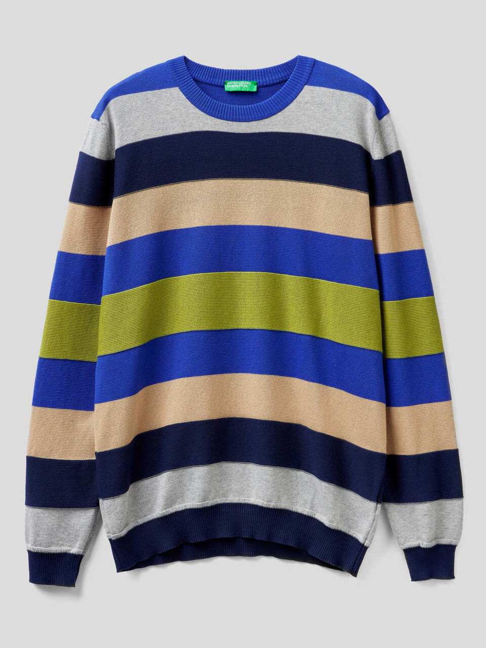 Maglia a righe in 100% cotone mano calda image number 1