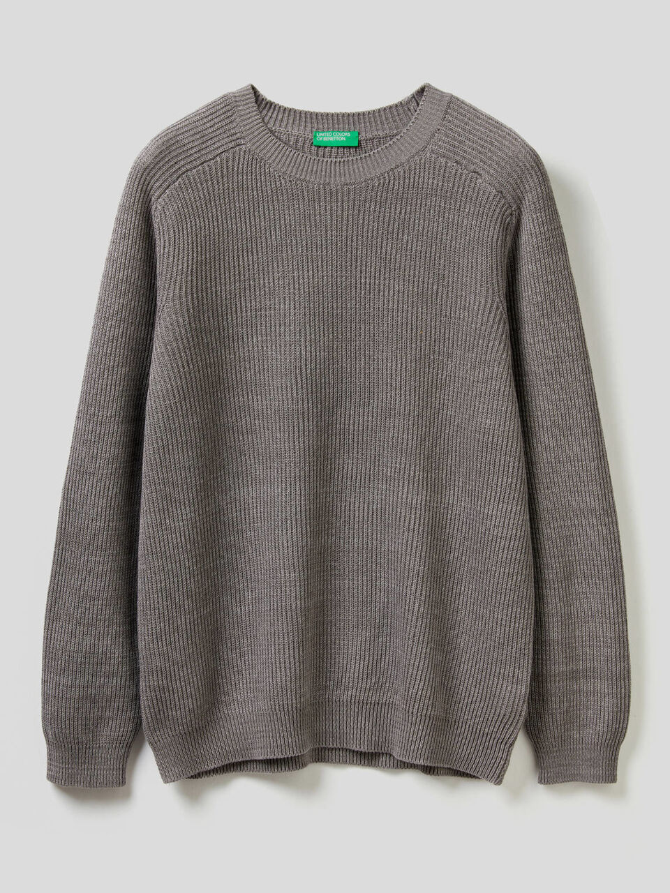 Maglia girocollo in puro cotone image number 1