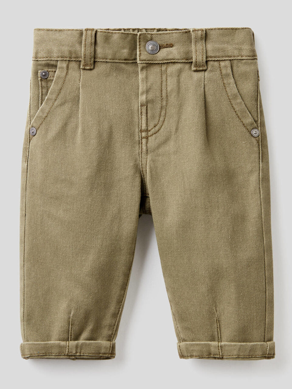 Jeans slouchy in cotone stretch image number 1