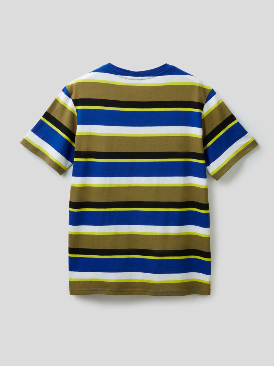 T-shirt a righe in 100% cotone image number 2