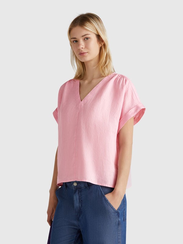 Blusa in puro lino Donna