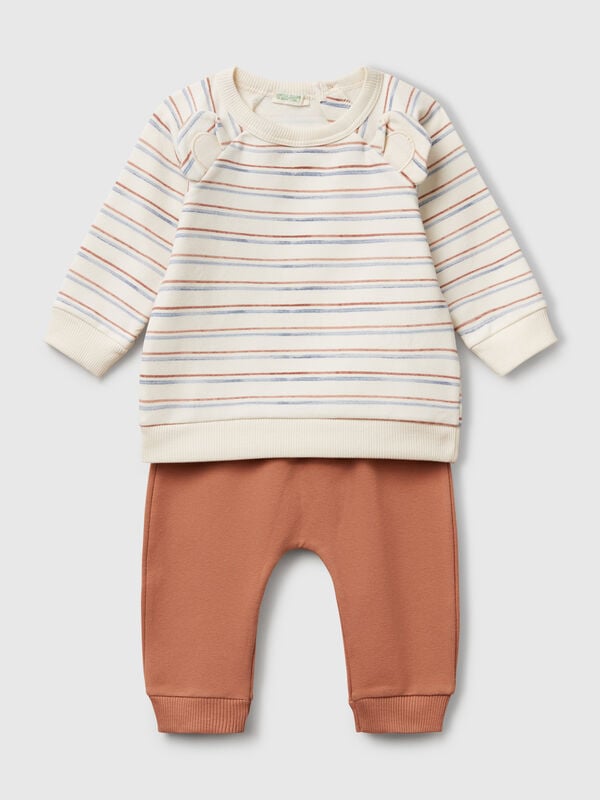 Completo in felpa stretch Baby