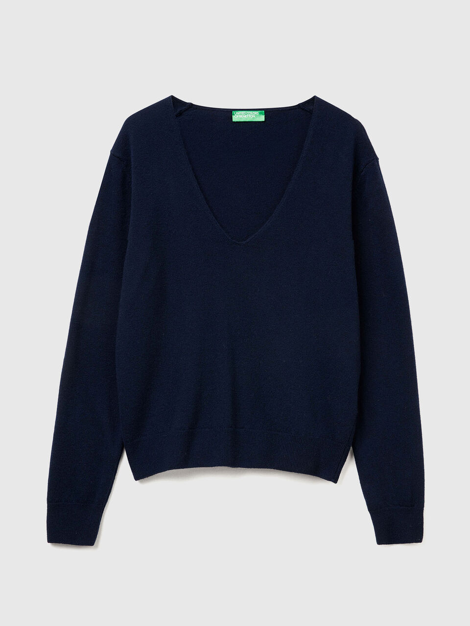 MAGLIA SCOLLO V M/L Donna image number 1
