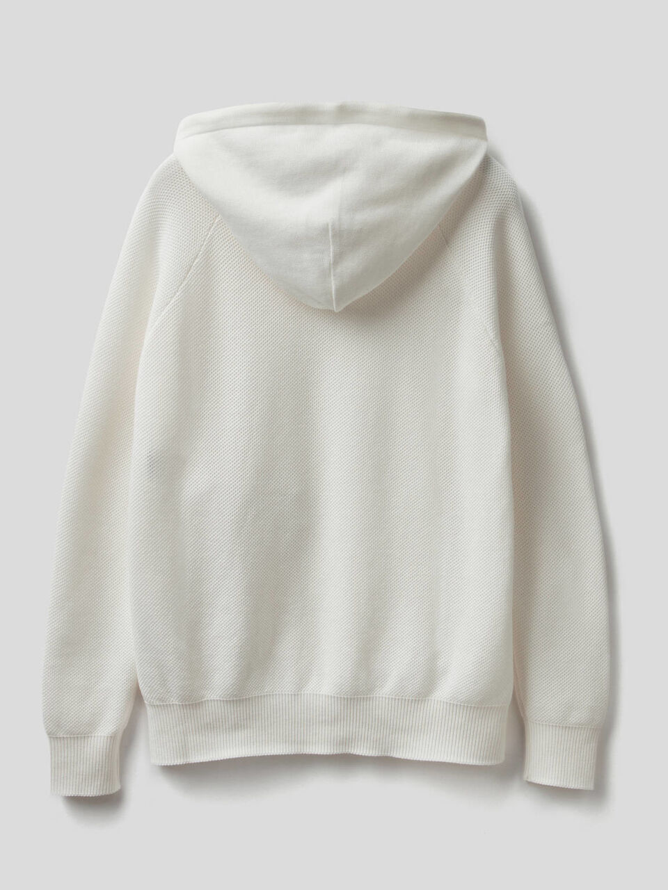 Maglia con cappuccio in tricot di cotone image number 2