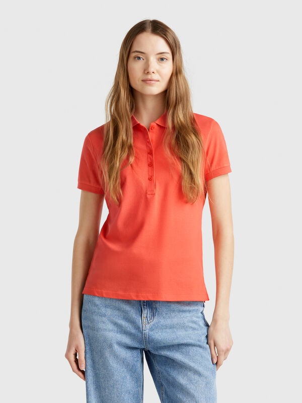 Polo slim fit in cotone stretch Donna