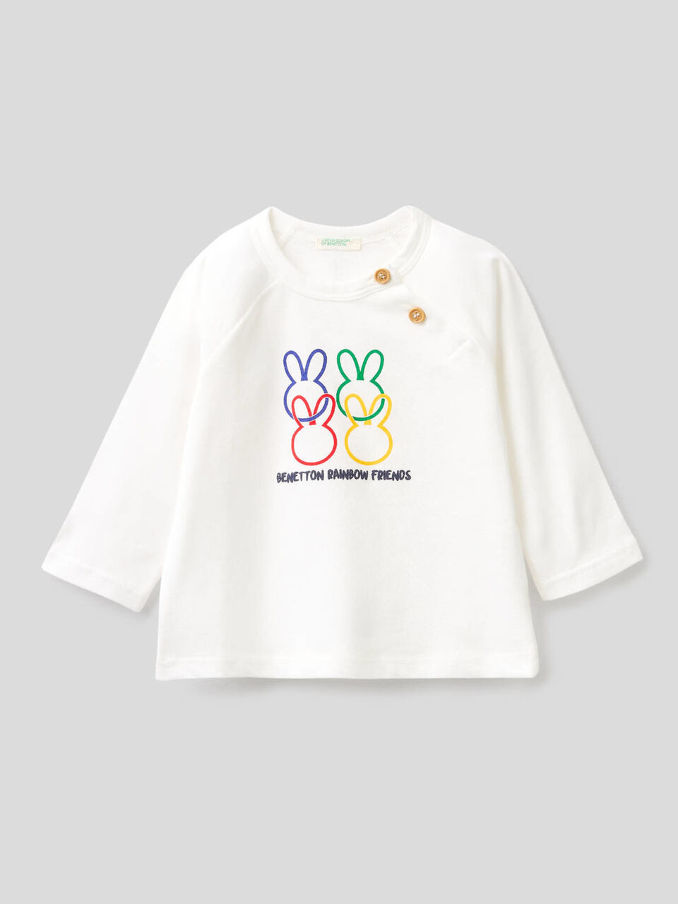 T-shirt manica lunga in 100% cotone bio image number 1