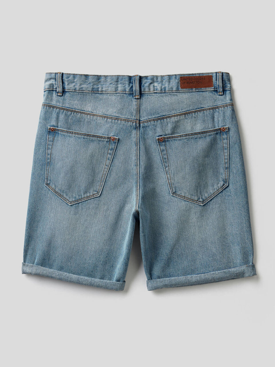 Bermuda in denim 100% cotone image number 2