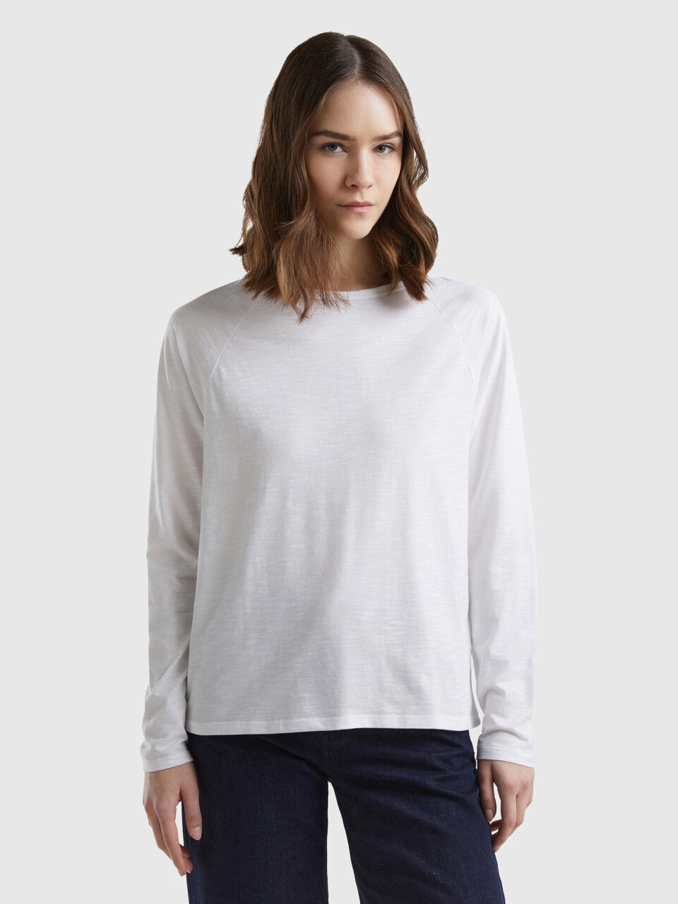 Benetton magliette clearance manica lunga