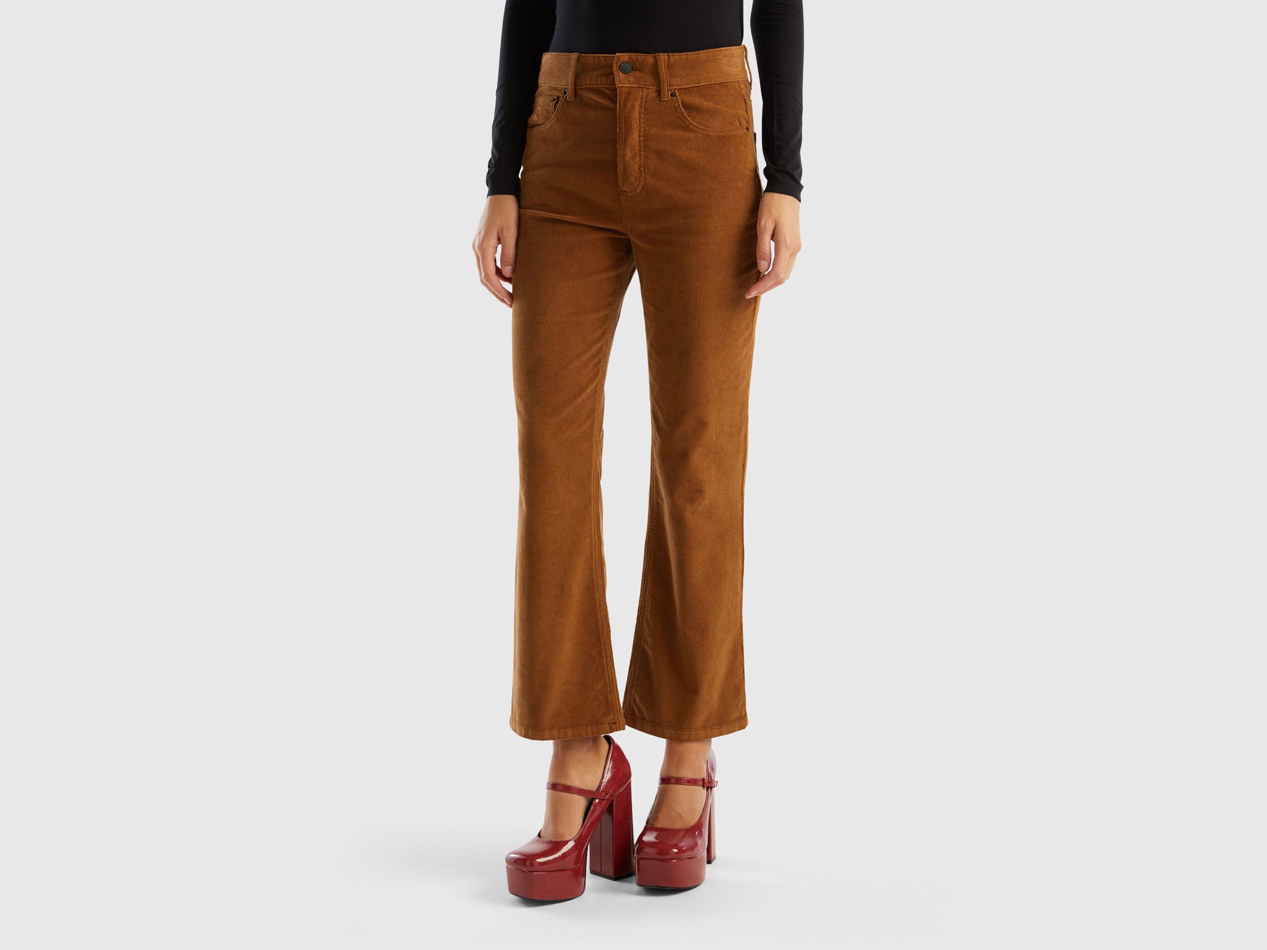 Pantaloni cinque tasche in velluto