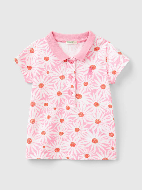 Polo con stampa floreale Baby