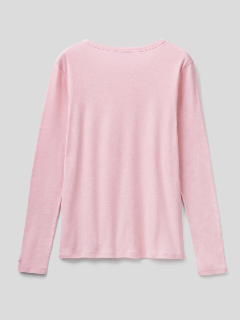 T-shirt a manica lunga in puro cotone image number 2