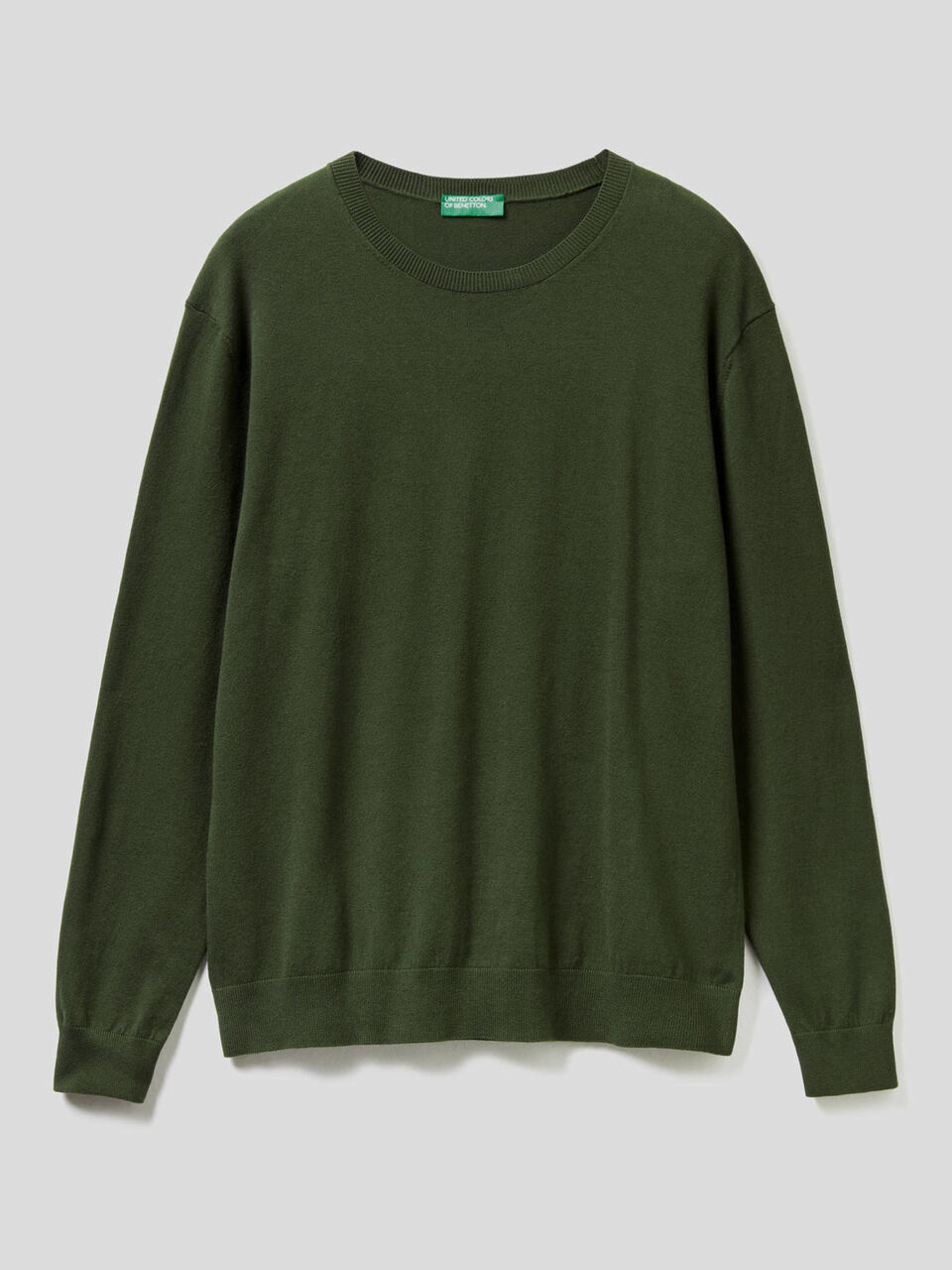 Maglia girocollo in misto cotone image number 1