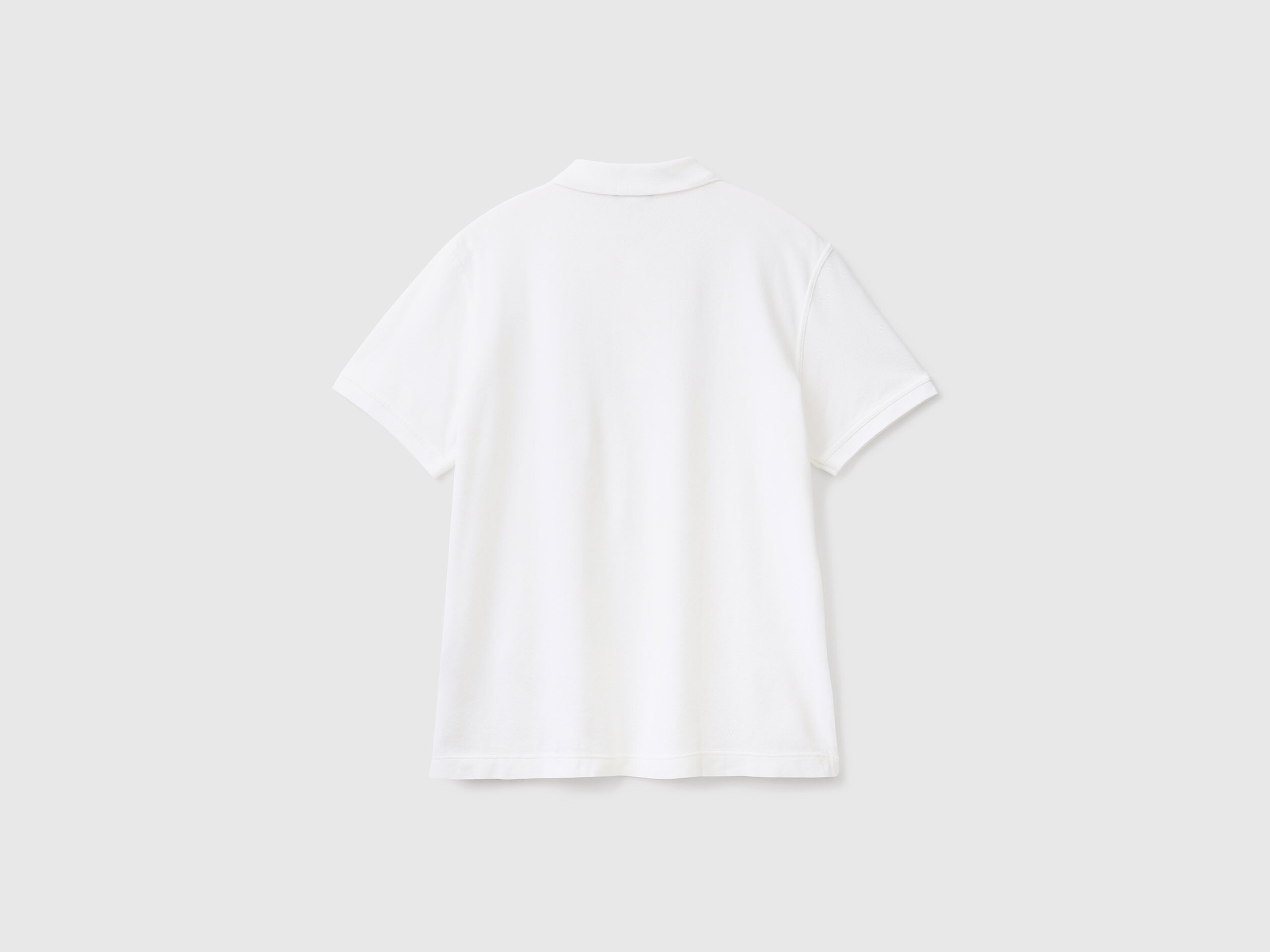 Polo bianca regular fit Bianco Uomo Benetton