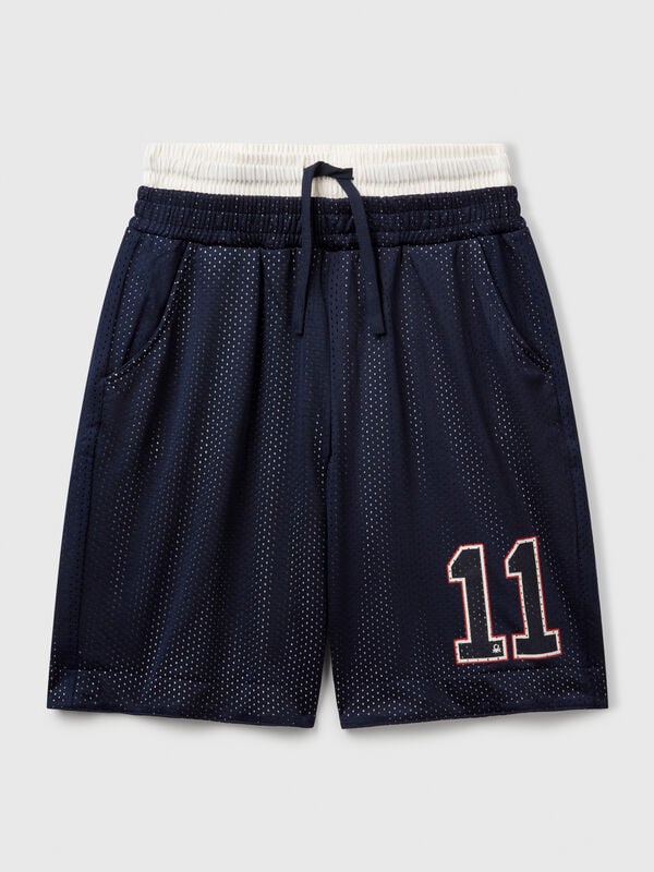 Bermuda in retina stile basket Bambino