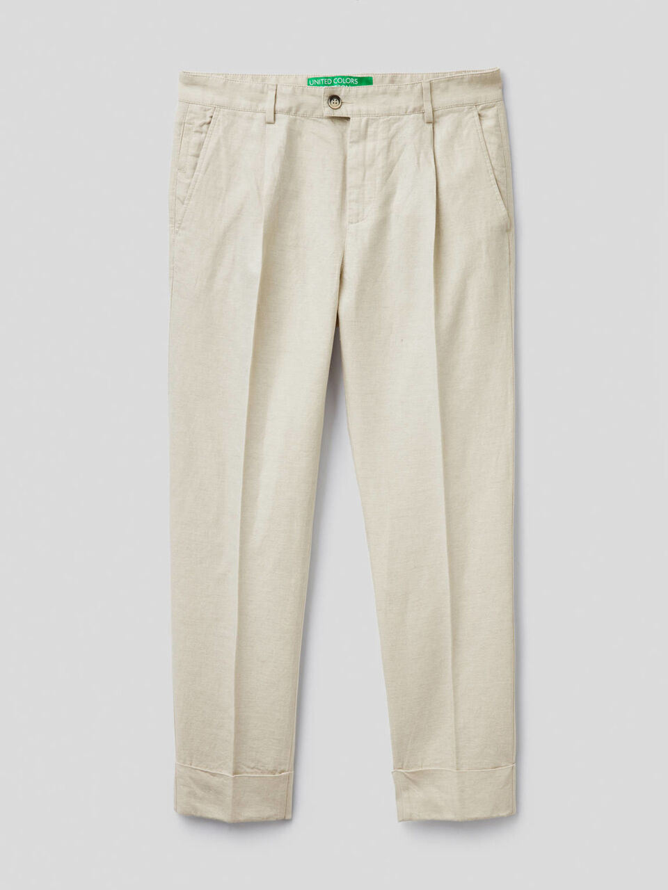 Pantaloni in misto lino image number 1