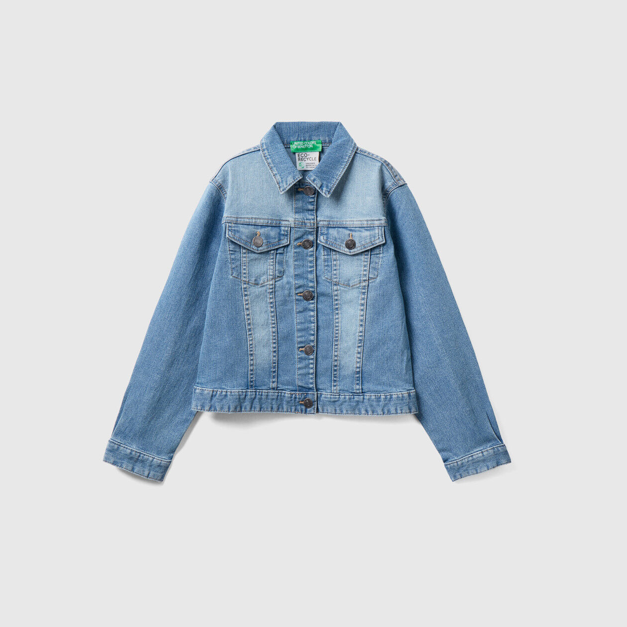 Giubbino jeans outlet bambina benetton