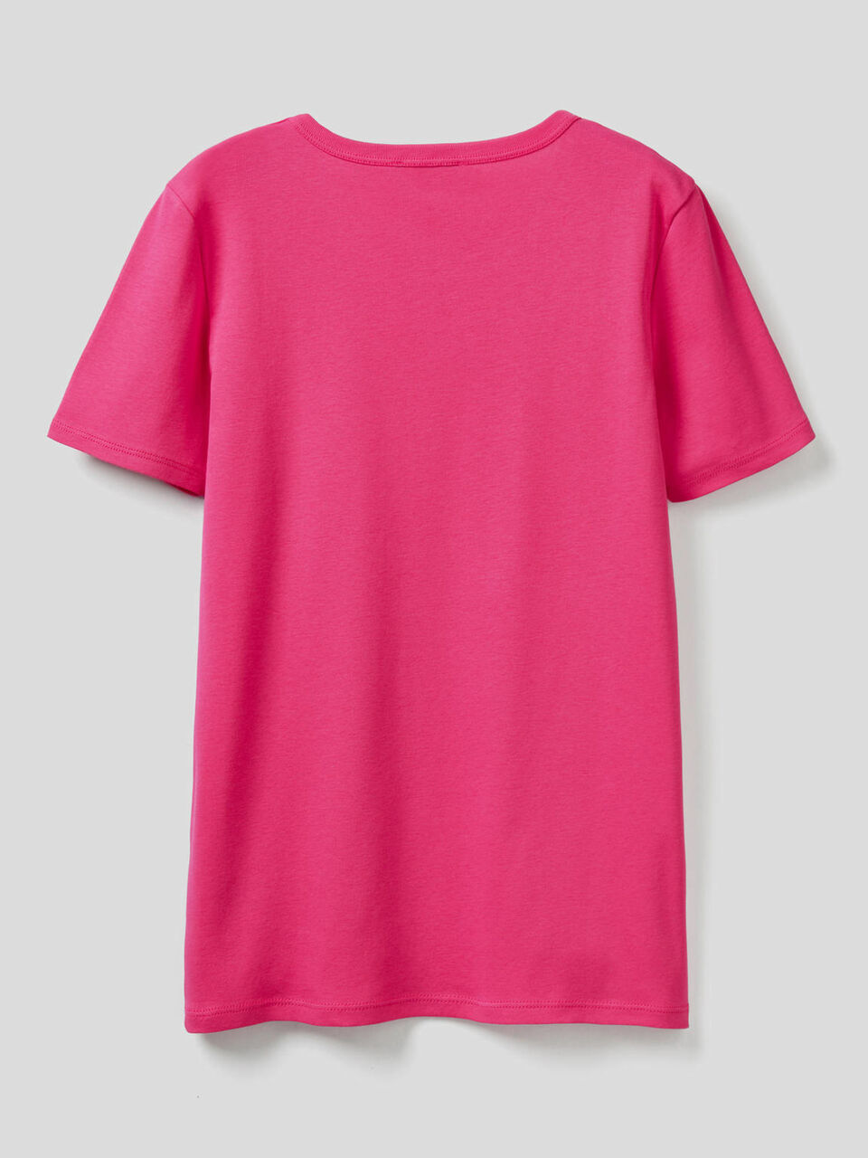 T-shirt 100% cotone con stampa logo glitter image number 2
