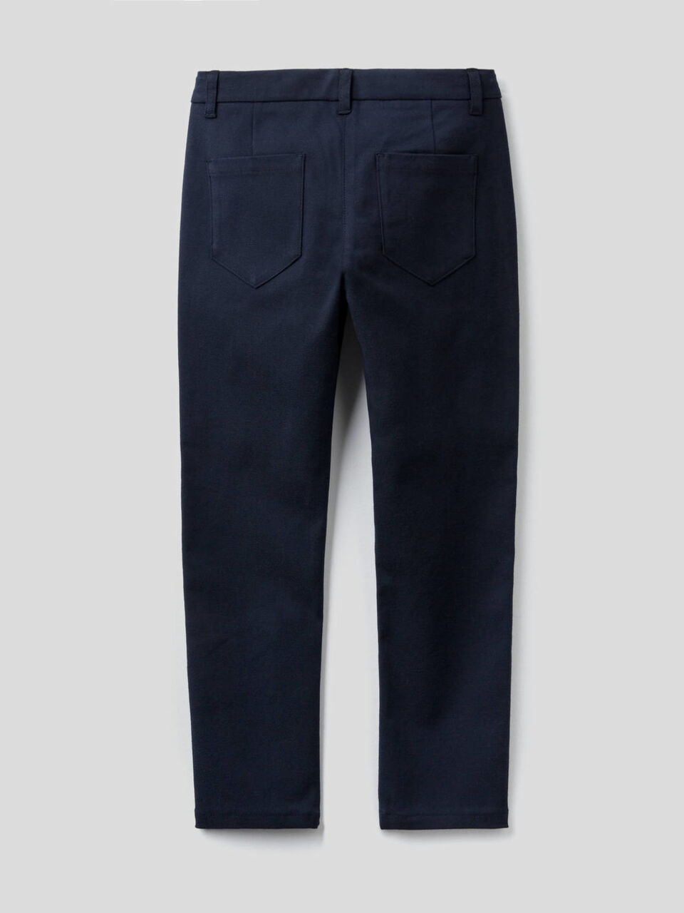 Pantaloni skinny fit in flanella stretch image number 2