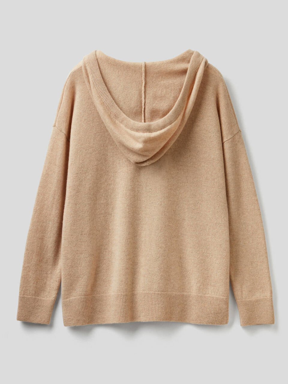 Maglia in puro cashmere con cappuccio image number 2