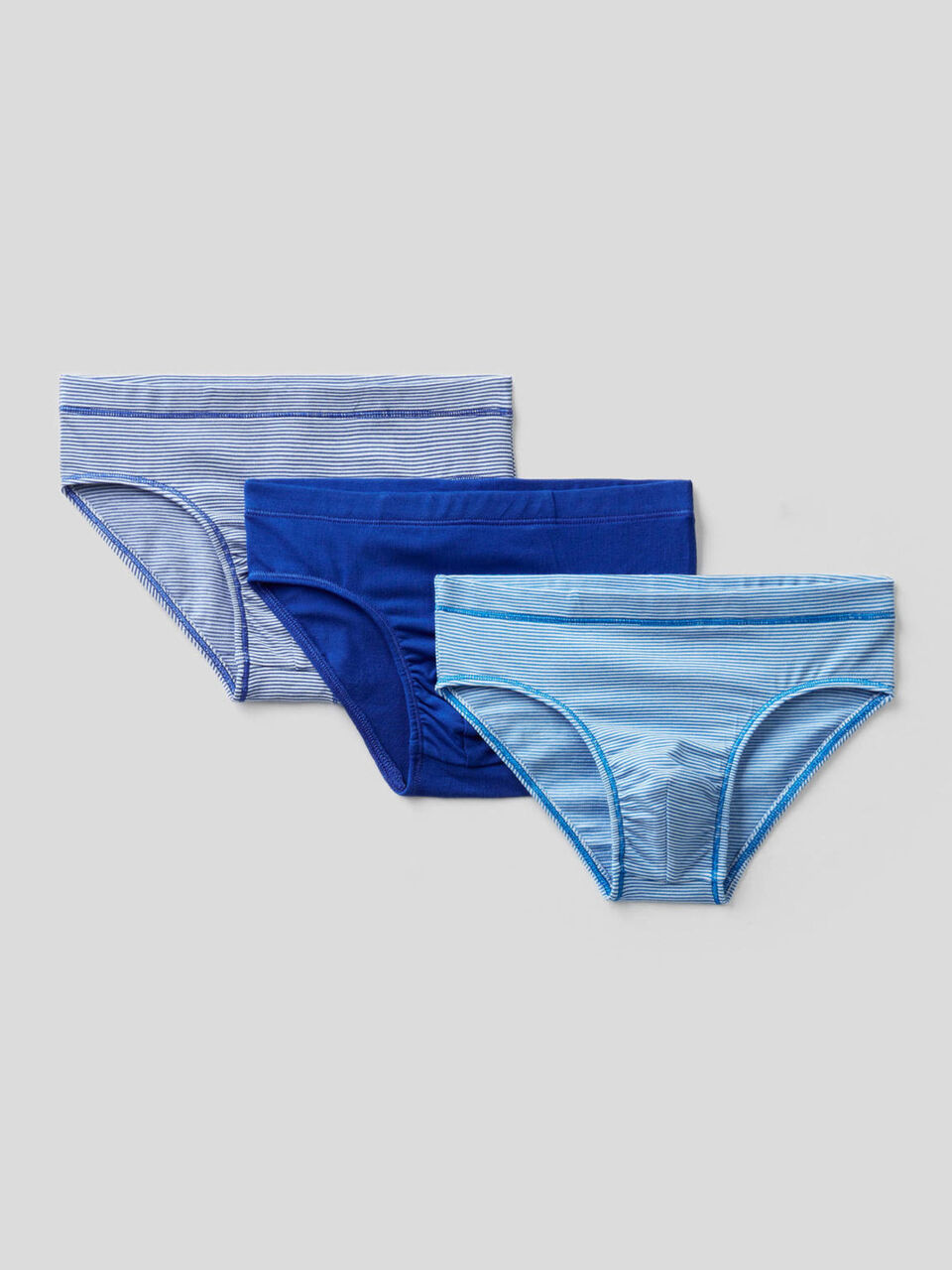 Tre slip in cotone elasticizzato image number 1