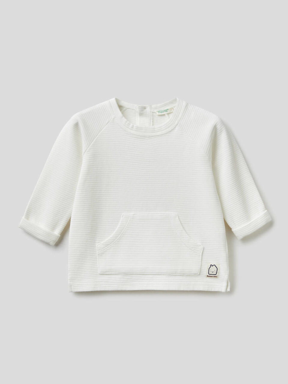 Felpa in cotone biologico stretch image number 1