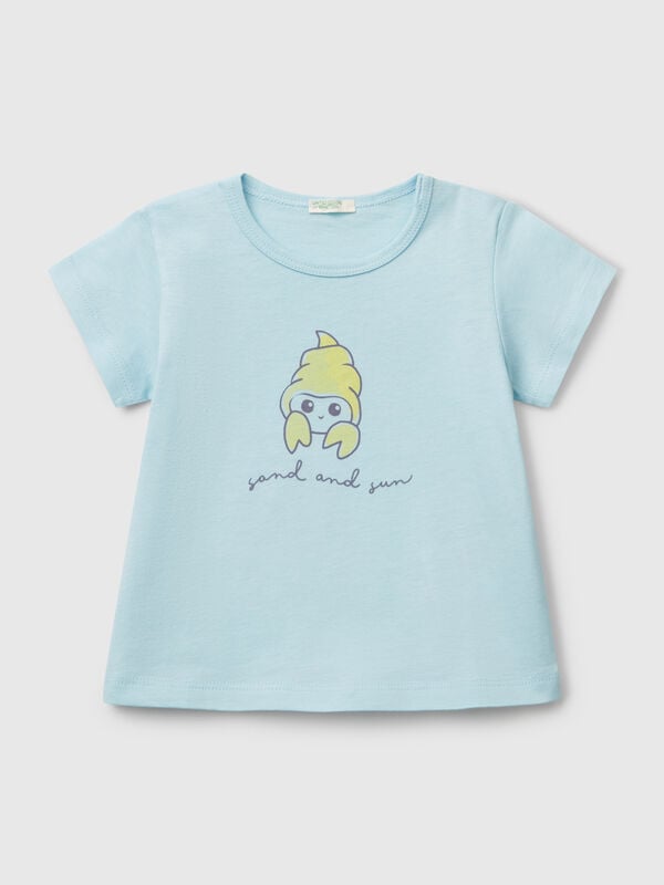 T-shirt manica corta con stampa Baby