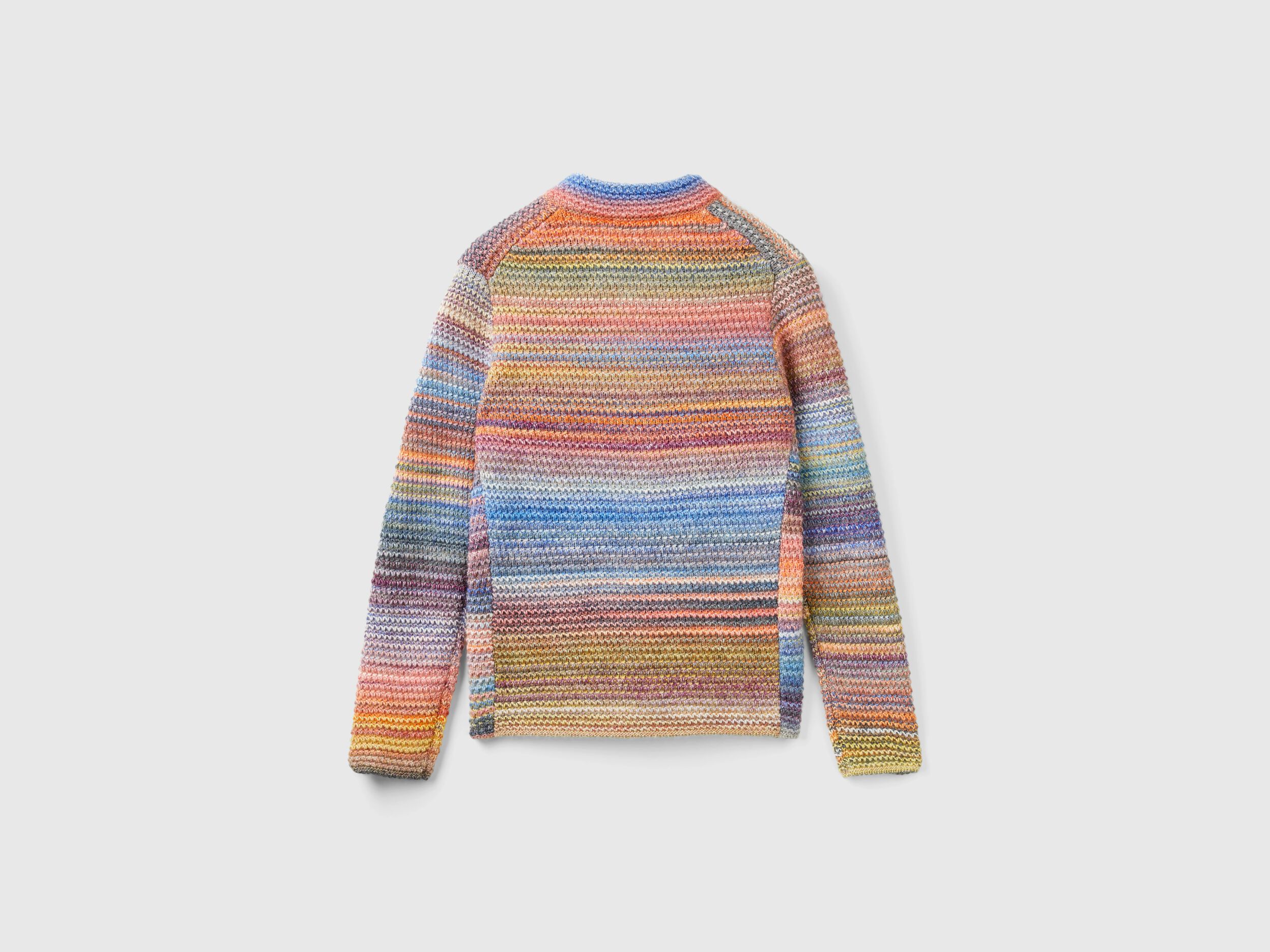 Giacca in maglia di misto lana multicolor Multi color Benetton