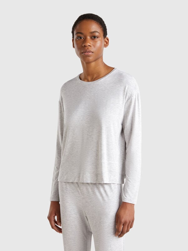 T-shirt manica lunga in Modal stretch Donna