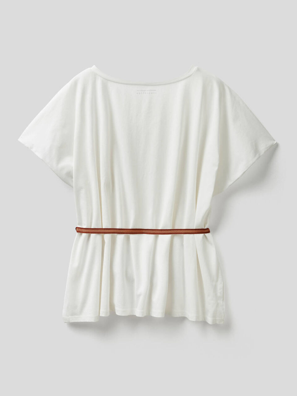 T-shirt con cinturina lurex image number 2
