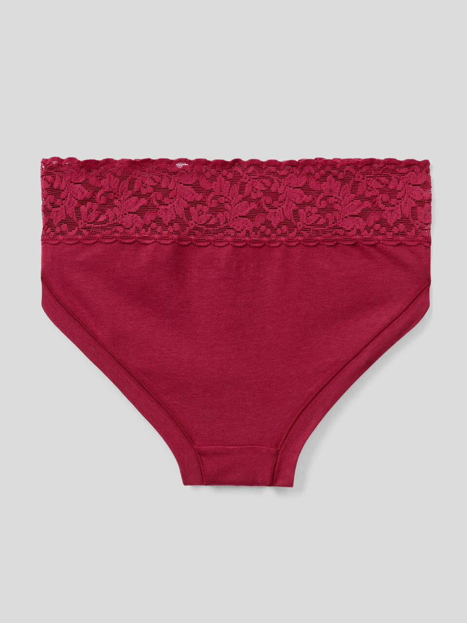 Slip con pizzo in cotone bio super stretch image number 2