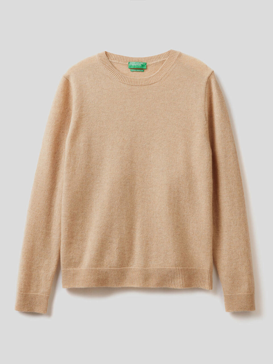Maglia girocollo in puro cashmere image number 1