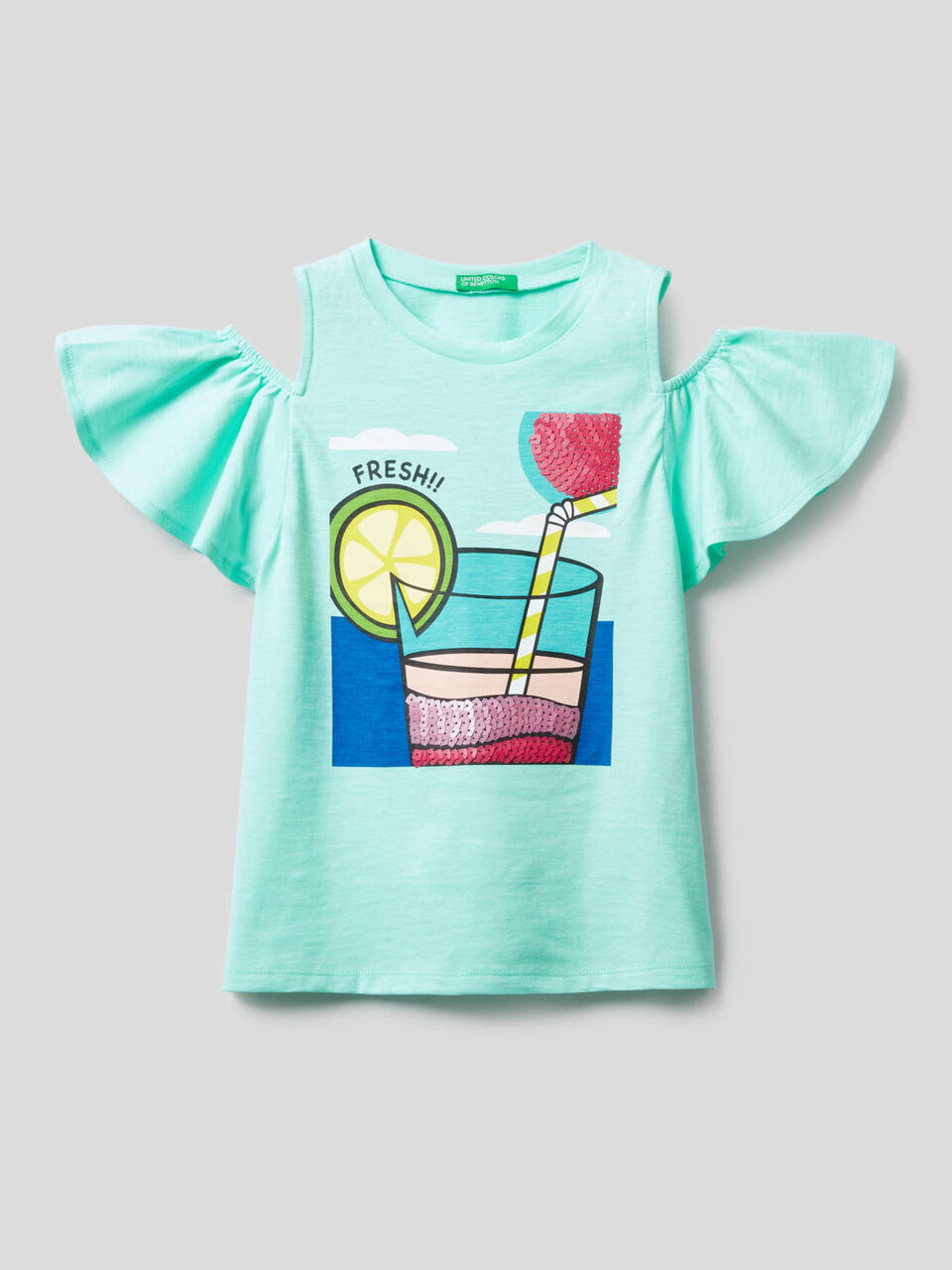T-shirt con dettagli in paillettes image number 1