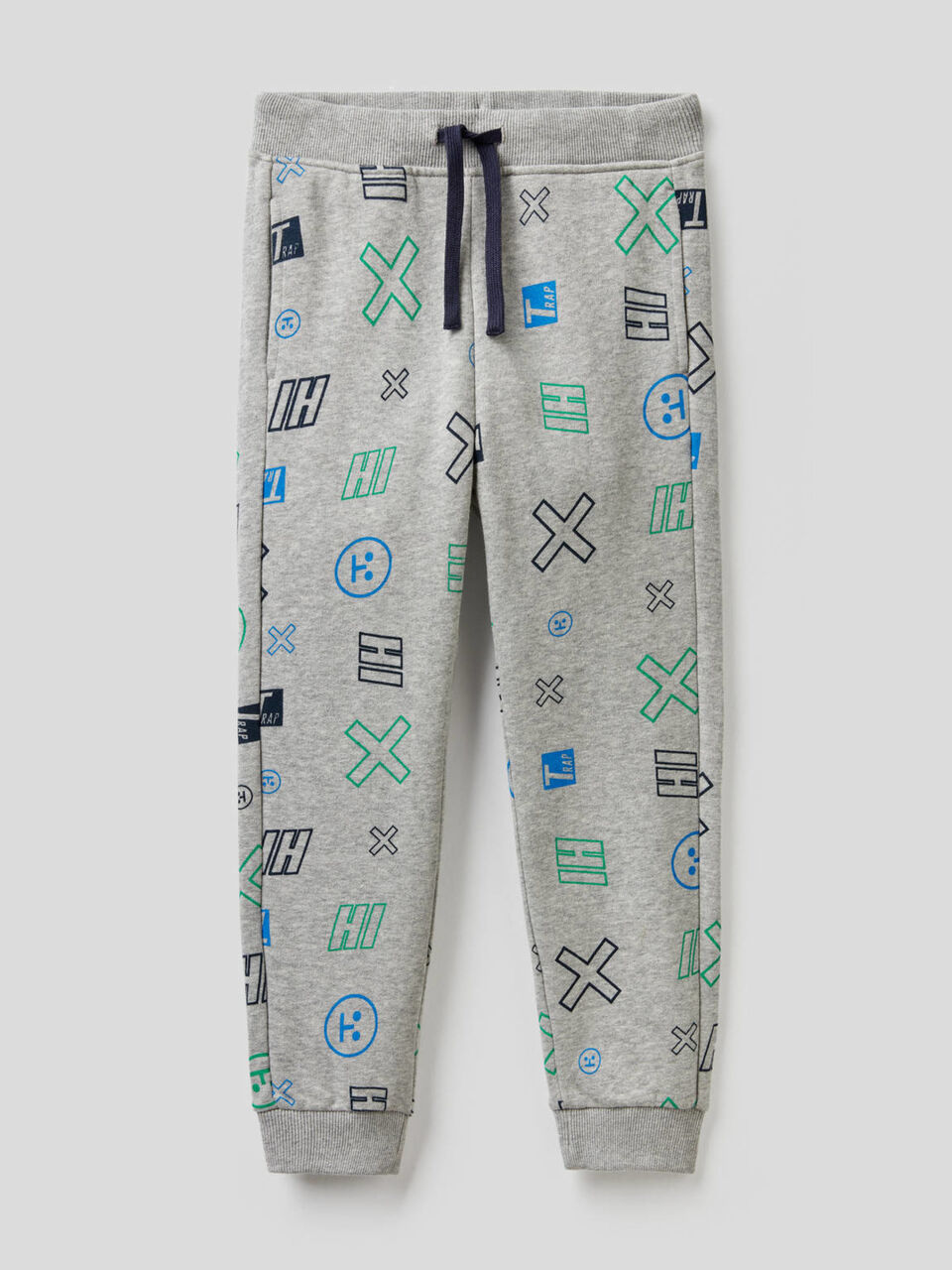 Pantaloni in felpa stampa fantasia image number 1