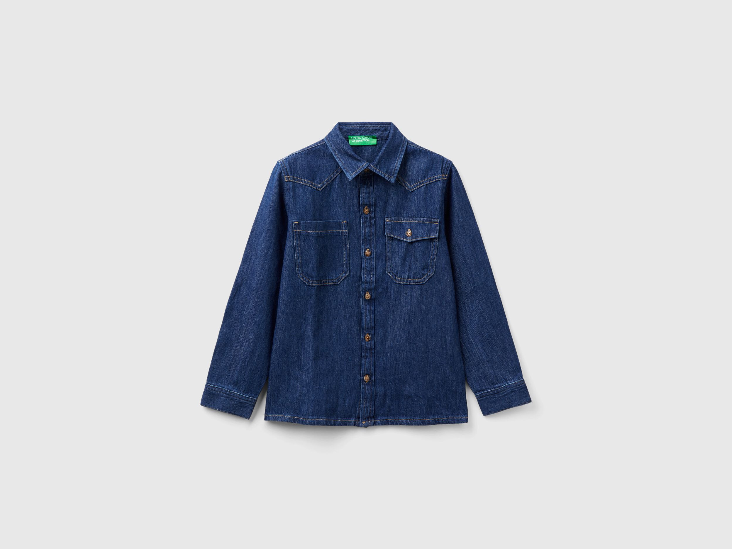 Camicia jeans bambino benetton deals