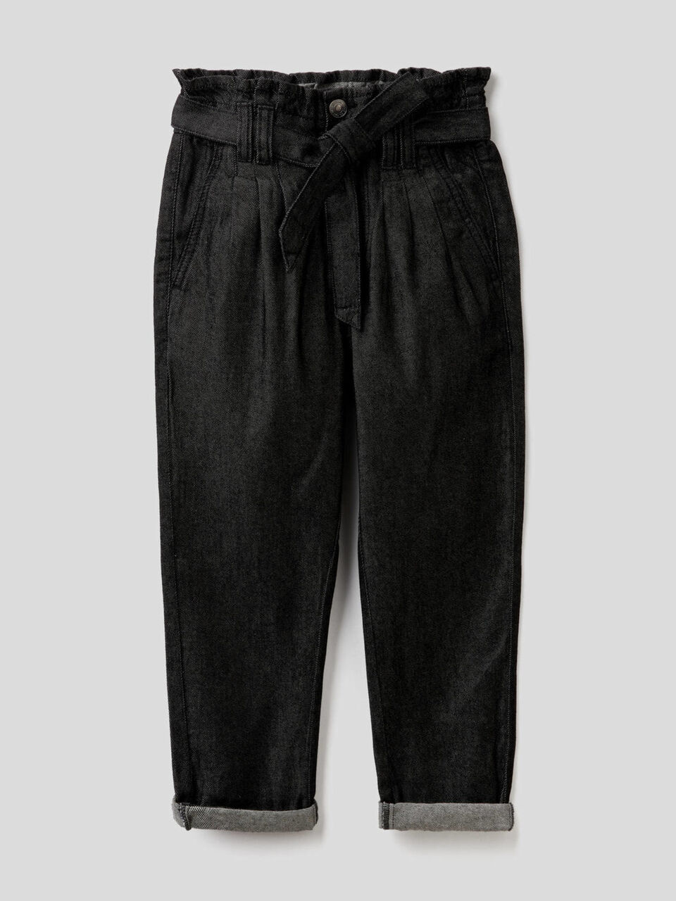 Jeans paperbag in 100% cotone image number 1
