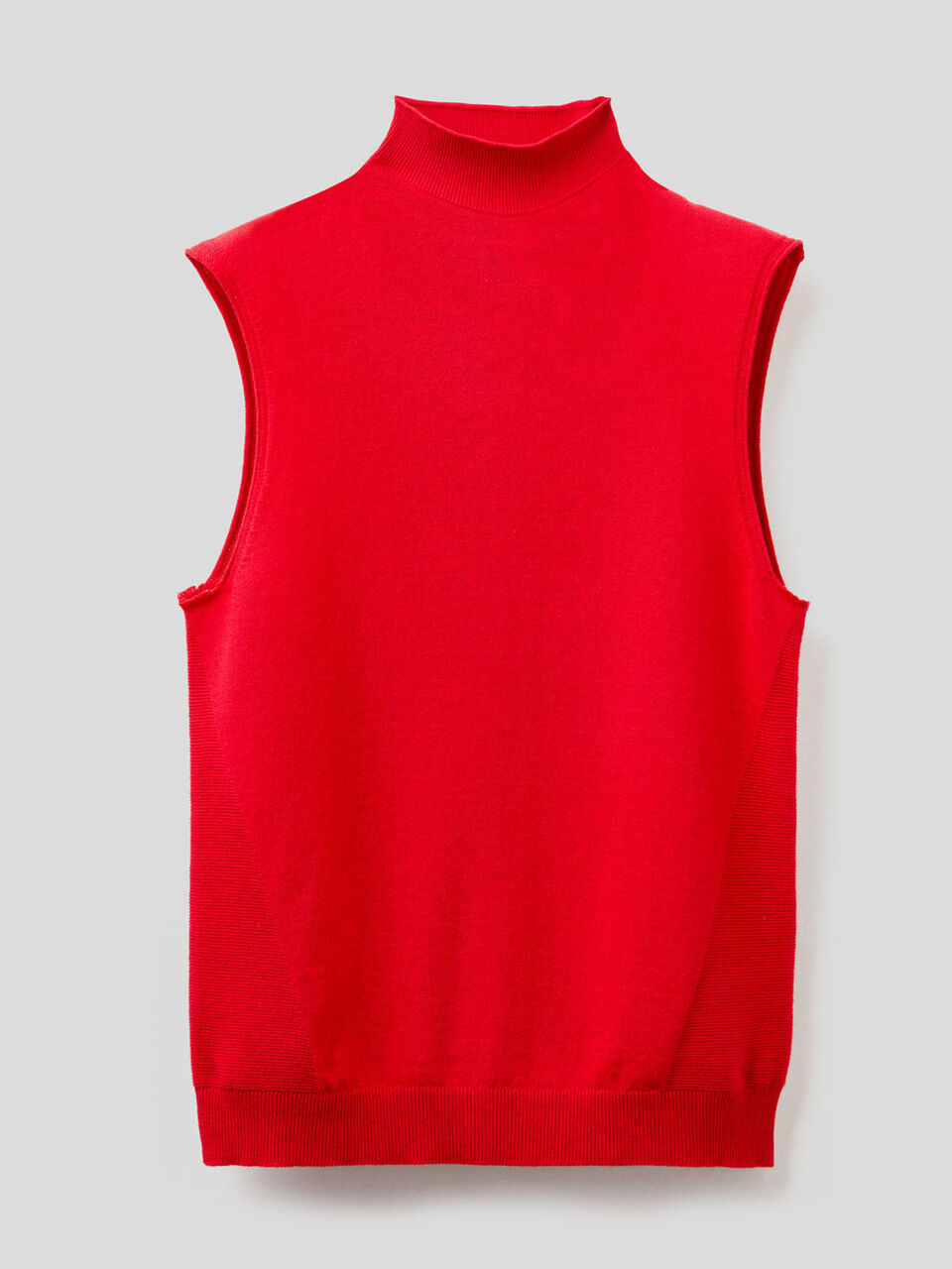 Maglia smanicata in misto cashmere image number 1