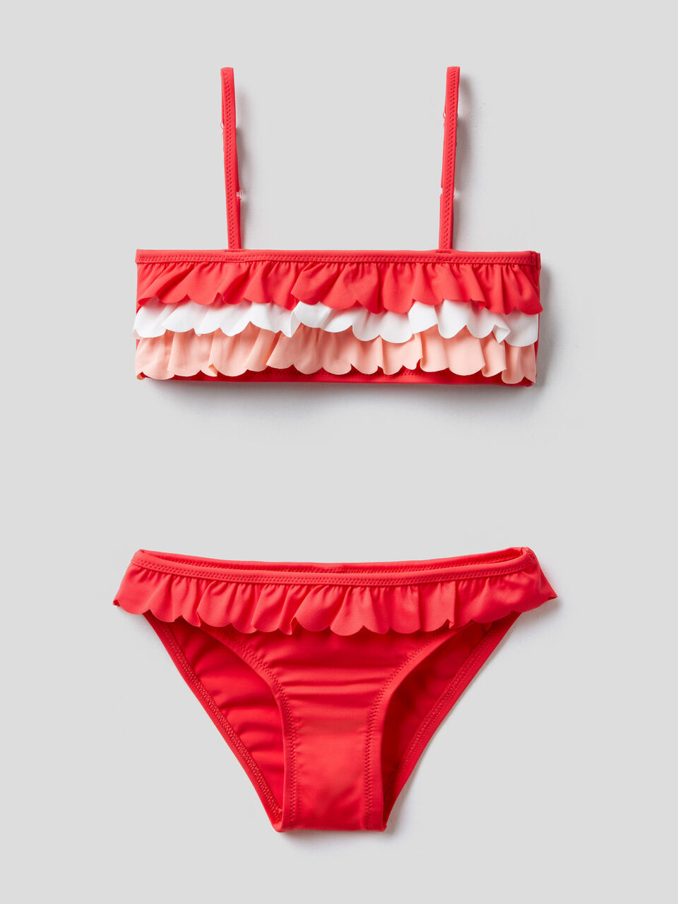 Bikini con balze in ECONYL® image number 1