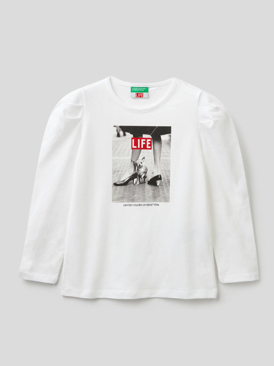 T-shirt Life manica lunga in cotone bio image number 1