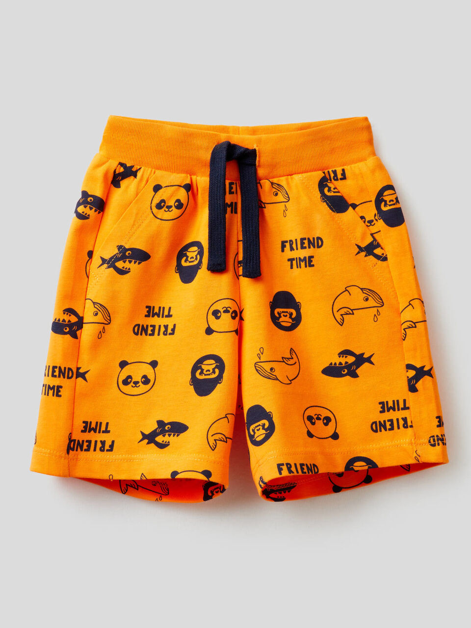 Shorts stampati in 100% cotone image number 1
