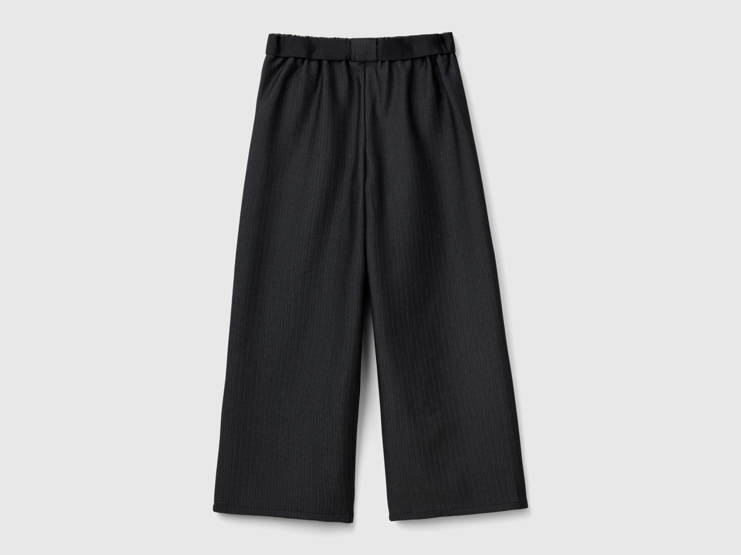 Pantaloni palazzo con fusciacca Nero Benetton