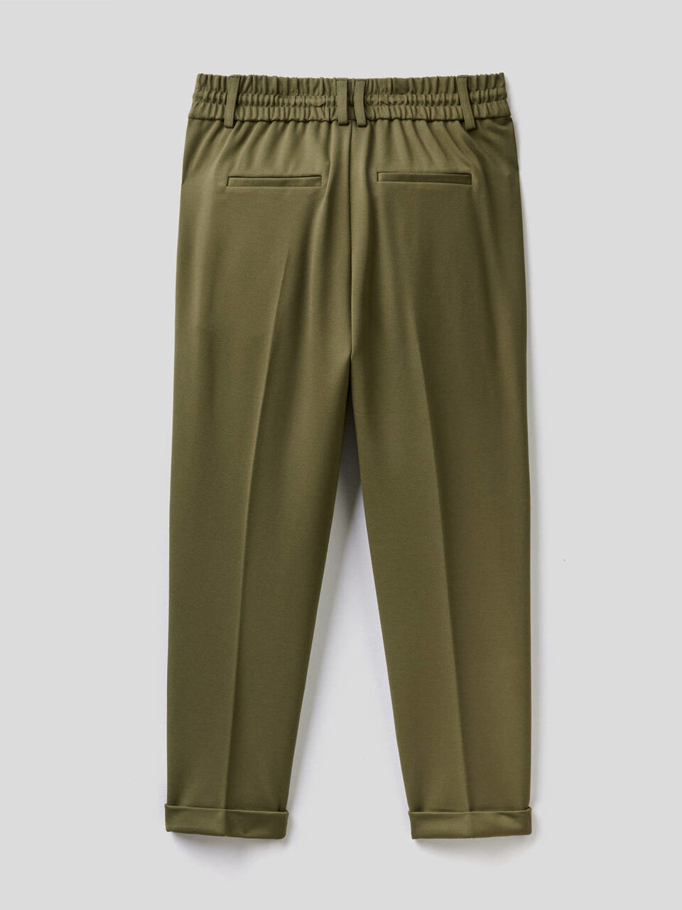 Pantaloni con coulisse e risvolto image number 2