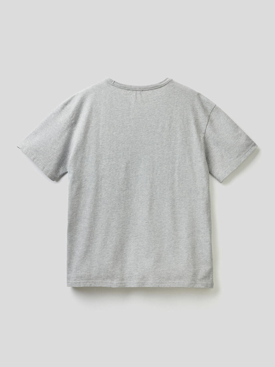 T-shirt 100% cotone con banda a contrasto image number 2