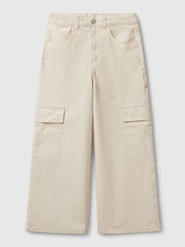 Pantaloni cargo wide fit Bambina